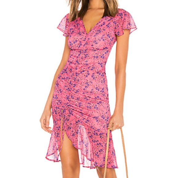 elaine midi dress majorelle